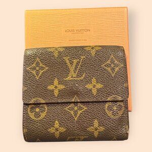 Authentic Louis Vuitton Monogram Compact Wallet with Box